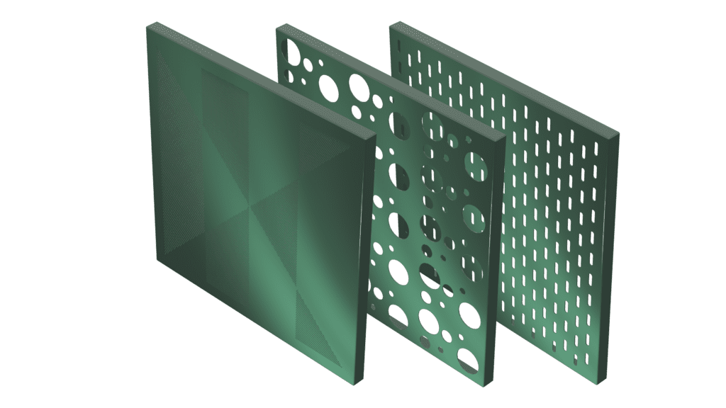 an example of perforated panels designed and manufactured by Kencar