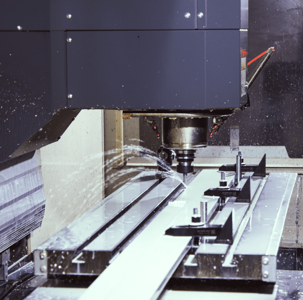 cnc milling machine in action