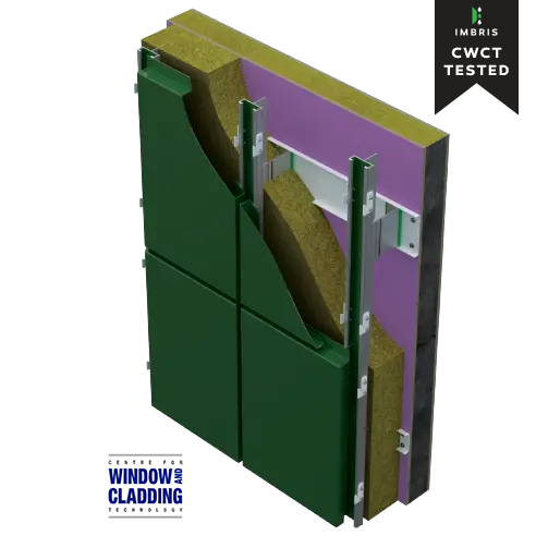 CWCT Tested hook-on rainscreen panel Kencar Ltd